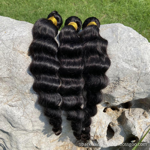 10A Raw Indian Hair 3 Bundles Directly From India Virgin Water Wave 100% Human Hair Unprocessed Cuticle Aligned Hair Extensions